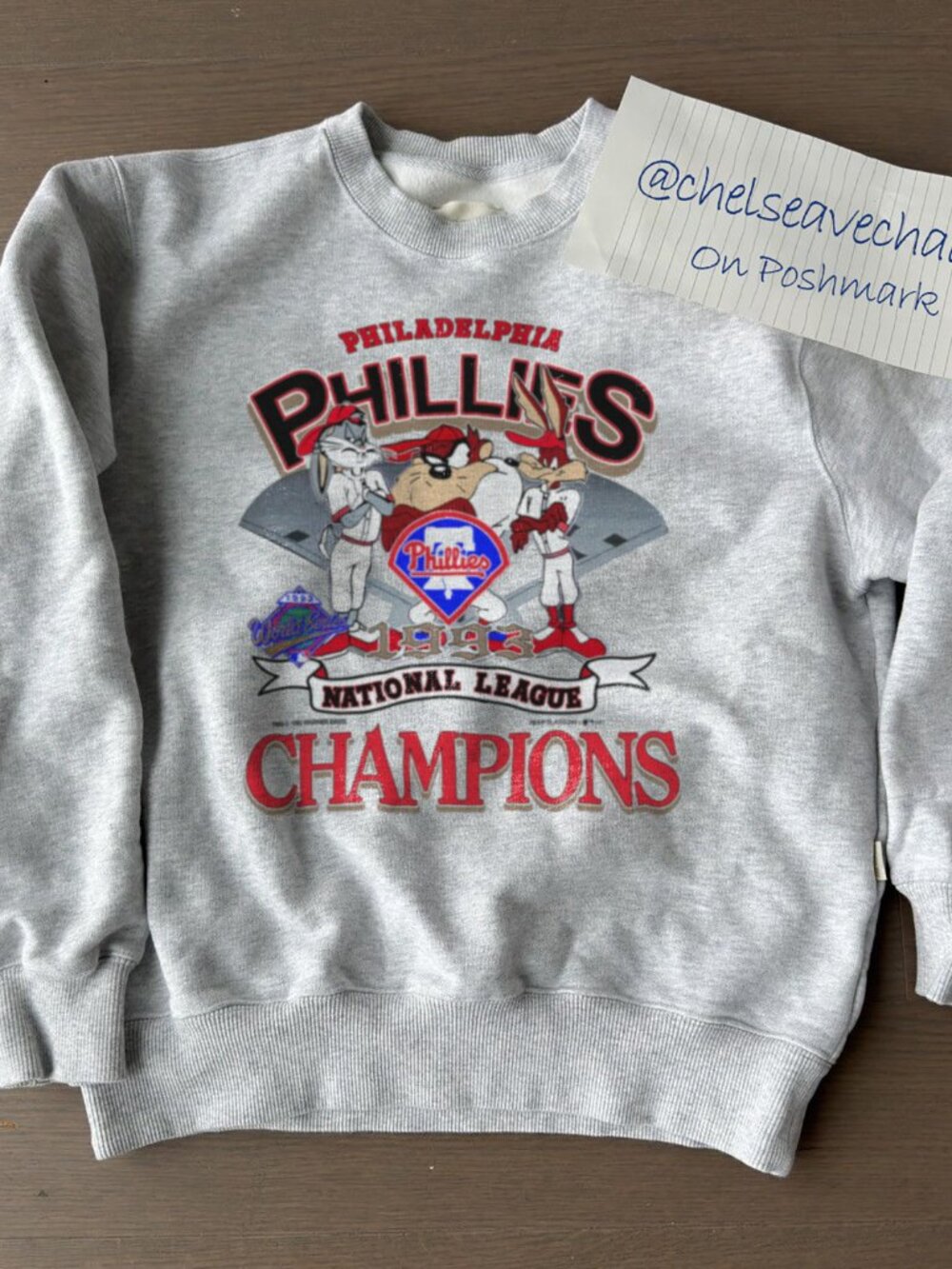 Vintage 1993 Philadelphia Phillies Looney Tunes Sweatshirt, MLB Phillies Shirt